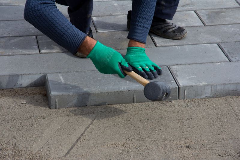 Patio Brick Installation in Manchester, NH